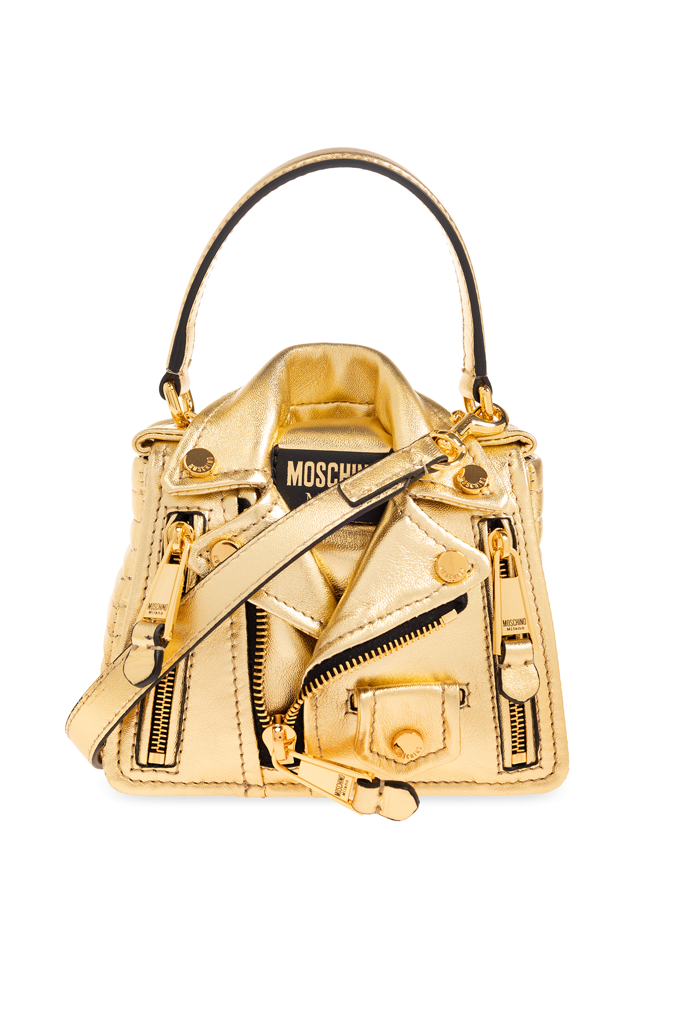 Moschino jacket discount over shoulder bag